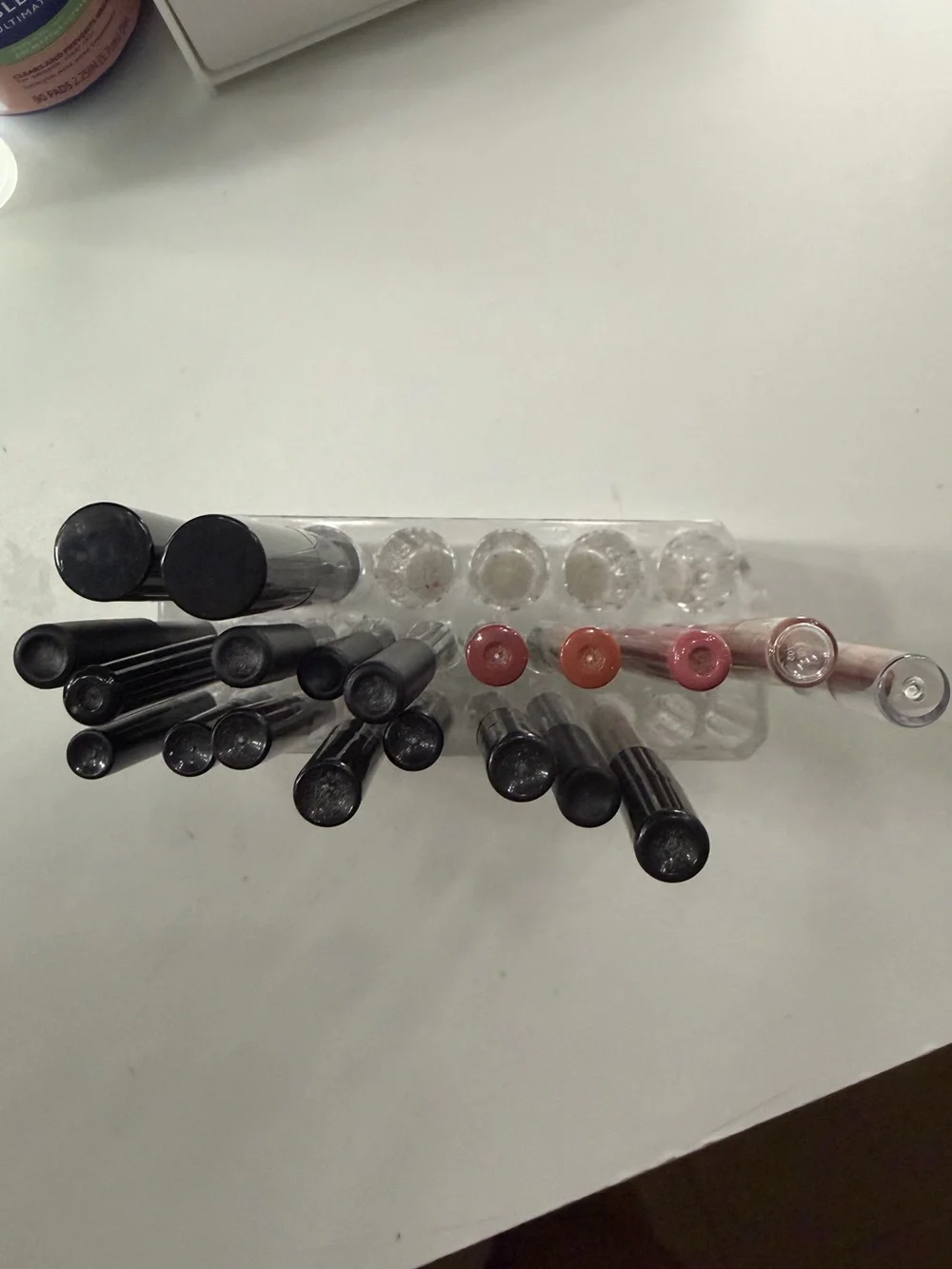 Clear Acrylic Makeup Pencil & Brush Organizer - Transparent Cosmetic Holder